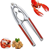Maxbell Zinc Alloy Walnut Shell Clip Opener Remover for Hazelnuts Pistachio Red