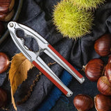 Maxbell Zinc Alloy Walnut Shell Clip Opener Remover for Hazelnuts Pistachio Red