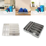 Maxbell Lid Organizer Dish Drainer Expandable Adjustable Draining for Food Container white