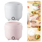 Maxbell Upgraded Electric Heating Lunch Box Stainless Steel for Truck Worker Outdoor White