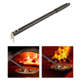 Maxbell Turning Pizza Forks Lightweight Aluminium Alloy Handle Sturdy Bakeware Black