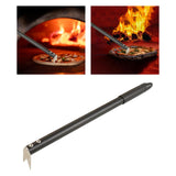 Maxbell Turning Pizza Forks Lightweight Aluminium Alloy Handle Sturdy Bakeware Black