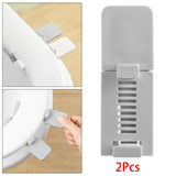 Maxbell Toilet Cover Lifter Portable Toilet Seat Holder Lift Tools for Home Gray