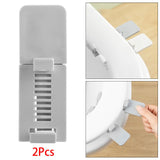 Maxbell Toilet Cover Lifter Portable Toilet Seat Holder Lift Tools for Home Gray