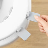 Maxbell Toilet Cover Lifter Portable Toilet Seat Holder Lift Tools for Home Gray