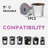 Maxbell Reusable Cups Refillable Coffee Filter to Install for Single Hole