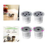 Maxbell 2 Pieces Reusable Coffee Pod Capsule Single Serve for Coffee Makers Two Single Holes