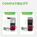Maxbell 2 Pieces Reusable Coffee Pod Capsule Single Serve for Coffee Makers Five Single Holes