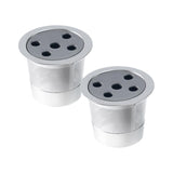 Maxbell 2 Pieces Reusable Coffee Pod Capsule Single Serve for Coffee Makers Five Single Holes