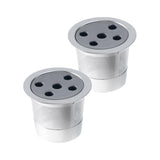 Maxbell 2 Pieces Reusable Coffee Pod Capsule Single Serve for Coffee Makers Five Single Holes