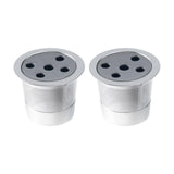 Maxbell 2 Pieces Reusable Coffee Pod Capsule Single Serve for Coffee Makers Five Single Holes