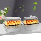 Maxbell Clear Cheese Server Storage Keeper Tray with Cover Butter Holder S