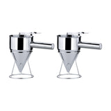Maxbell Batter Funnel Dispenser with Stand 1200ml for Pancake Fish Ball 17mm Hole