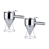 Maxbell Batter Funnel Dispenser with Stand 1200ml for Pancake Fish Ball 17mm Hole
