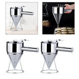 Maxbell Batter Funnel Dispenser with Stand 1200ml for Pancake Fish Ball 17mm Hole