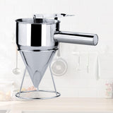 Maxbell Batter Funnel Dispenser with Stand 1200ml for Pancake Fish Ball 17mm Hole
