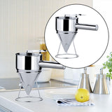 Maxbell Batter Funnel Dispenser with Stand 1200ml for Pancake Fish Ball 17mm Hole