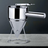 Maxbell Batter Funnel Dispenser with Stand 1200ml for Pancake Fish Ball 17mm Hole