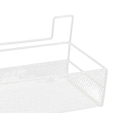 Maxbell Wall Mounted Bathroom Shelf High Capacity Container Punch Free for Kitchen White