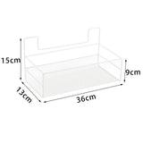 Maxbell Wall Mounted Bathroom Shelf High Capacity Container Punch Free for Kitchen White