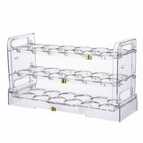 Maxbell Multi Layer Egg Storage Box Stackable Large Capacity for Fridge Household Transparent