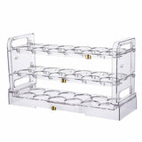 Maxbell Multi Layer Egg Storage Box Stackable Large Capacity for Fridge Household Transparent