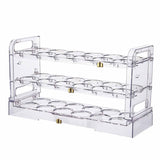 Maxbell Multi Layer Egg Storage Box Stackable Large Capacity for Fridge Household Transparent