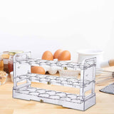 Maxbell Multi Layer Egg Storage Box Stackable Large Capacity for Fridge Household Transparent
