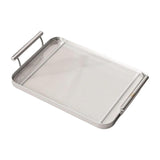 Maxbell Serving Trays Multi Purpose Tableware Acrylic for Party Tabletop Bedroom Argent