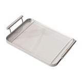 Maxbell Serving Trays Multi Purpose Tableware Acrylic for Party Tabletop Bedroom Argent