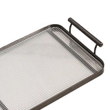 Maxbell Serving Trays Multi Purpose Tableware Acrylic for Party Tabletop Bedroom Black