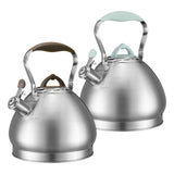 Maxbell 4.3L Tea Pot with Handle Whistle Tea Pot Stainless Steel for Cookers Green