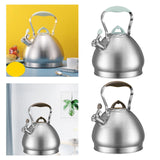 Maxbell 4.3L Tea Pot with Handle Whistle Tea Pot Stainless Steel for Cookers Green