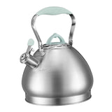 Maxbell 4.3L Tea Pot with Handle Whistle Tea Pot Stainless Steel for Cookers Green