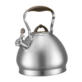 Maxbell 4.3L Tea Pot with Handle Whistle Tea Pot Stainless Steel for Cookers Gray