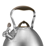 Maxbell 4.3L Tea Pot with Handle Whistle Tea Pot Stainless Steel for Cookers Gray