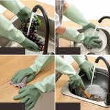 Maxbell Dish Washing Gloves Household Accessory Reusable Non Slip Utensils