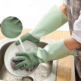 Maxbell Dish Washing Gloves Household Accessory Reusable Non Slip Utensils