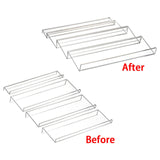 Maxbell Acrylic Spice Drawer Organizer 4 Layer Expandable for Cabinet Pantry Kitchen Clear