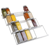 Maxbell Acrylic Spice Drawer Organizer 4 Layer Expandable for Cabinet Pantry Kitchen Clear