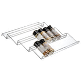 Maxbell Acrylic Spice Drawer Organizer 4 Layer Expandable for Cabinet Pantry Kitchen Clear