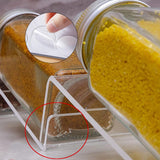 Maxbell Acrylic Spice Drawer Organizer 4 Layer Expandable for Cabinet Pantry Kitchen Clear