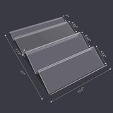 Maxbell Acrylic Spice Drawer Organizer 4 Layer Expandable for Cabinet Pantry Kitchen Clear