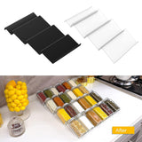 Maxbell Acrylic Spice Drawer Organizer 4 Layer Expandable for Cabinet Pantry Kitchen Clear