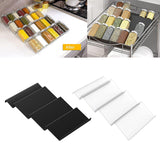 Maxbell Acrylic Spice Drawer Organizer 4 Layer Expandable for Cabinet Pantry Kitchen Clear