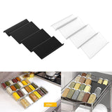 Maxbell Acrylic Spice Drawer Organizer 4 Layer Expandable for Cabinet Pantry Kitchen Clear
