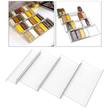 Maxbell Acrylic Spice Drawer Organizer 4 Layer Expandable for Cabinet Pantry Kitchen Clear