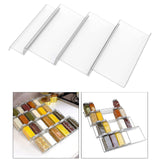 Maxbell Acrylic Spice Drawer Organizer 4 Layer Expandable for Cabinet Pantry Kitchen Clear