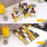 Maxbell Acrylic Spice Drawer Organizer 4 Layer Expandable for Cabinet Pantry Kitchen Clear