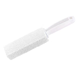 Maxbell Pumice Stone Toilets Brush with Handle for Rust Grill Feet Care Bath Pool White 10cm